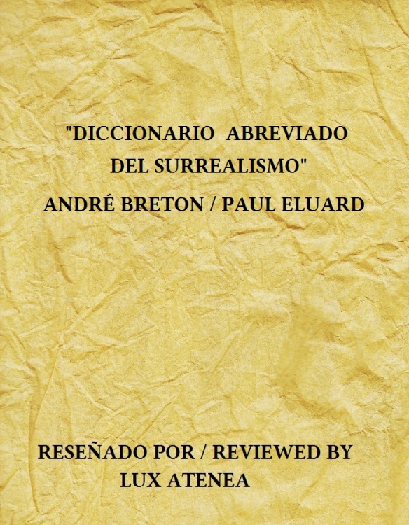 DICCIONARIO ABREVIADO DEL SURREALISMO ANDRE BRETON PAUL ELUARD