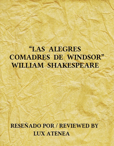 WILLIAM SHAKESPEARE - LAS ALEGRES COMADRES DE WINDSOR